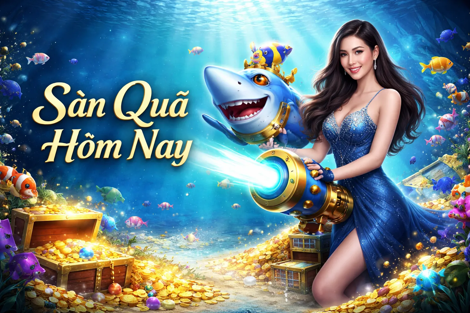 Máy đánh bạc cổ điển với đồng tiền vàng và logo 99v